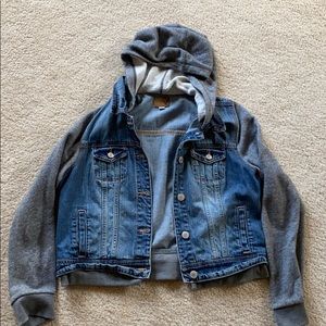 Denim jean jacket/sweatshirt
